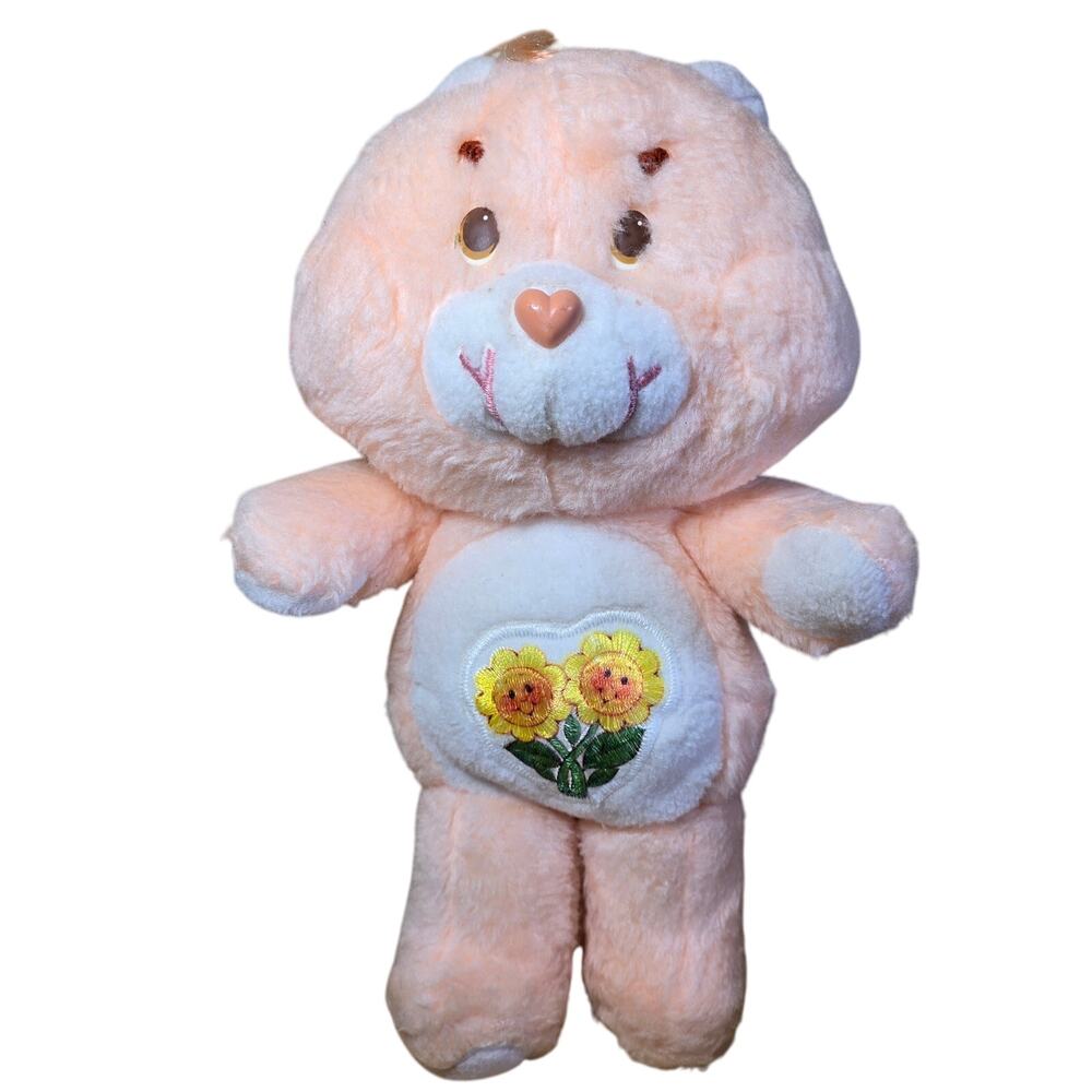 Vintage Kenner 1983 Friend Sunflower Bear Peach 13"